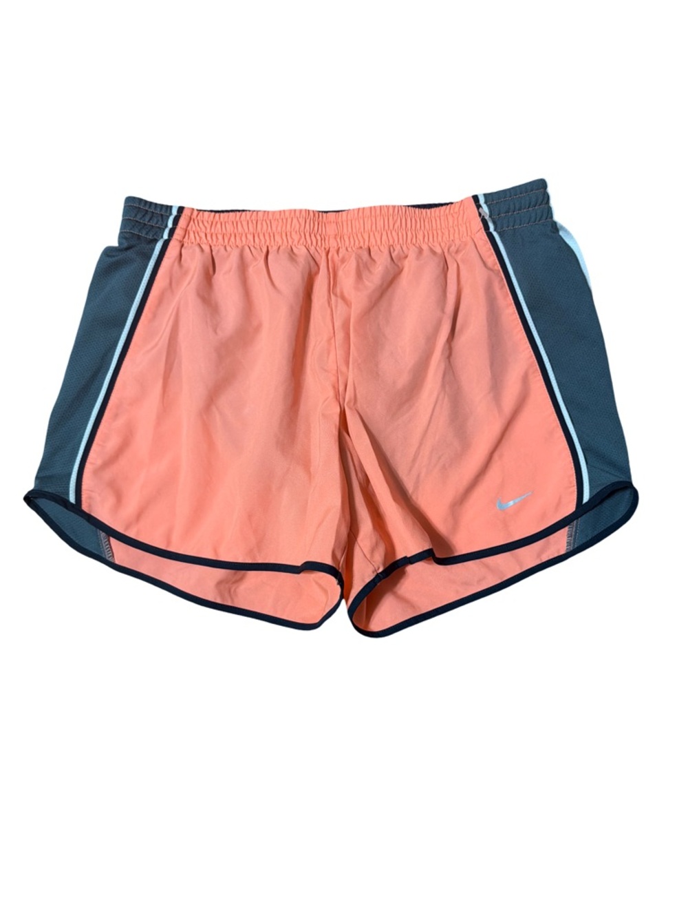 Nike Women Coral Athletic Shorts Dark Gray Trim